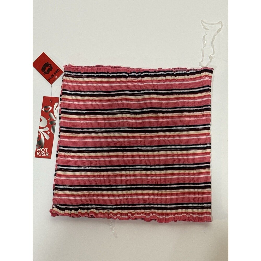 NWT Hot Kiss Tube Top Size Small. Knit Stretch Pink